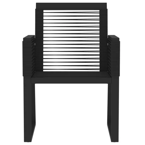 Vrtna garnitura - 5-dijelni vrtni blagovaonski set crni - Dužina stola 140 cm 4 Cijena