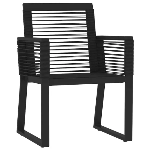 Vrtna garnitura - 5-dijelni vrtni blagovaonski set crni - Dužina stola 140 cm 4 Cijena