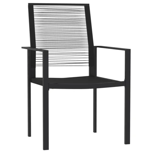Vrtna garnitura - 5-dijelni vrtni blagovaonski set crni - Dužina stola 80 cm 4 Cijena