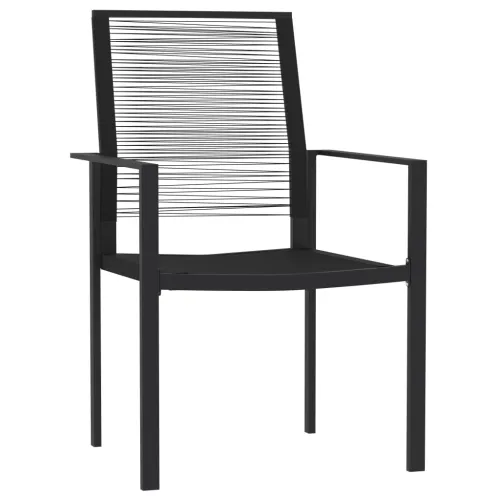 Vrtna garnitura - 5-dijelni vrtni blagovaonski set crni - Dužina stola 140 cm 4 Cijena