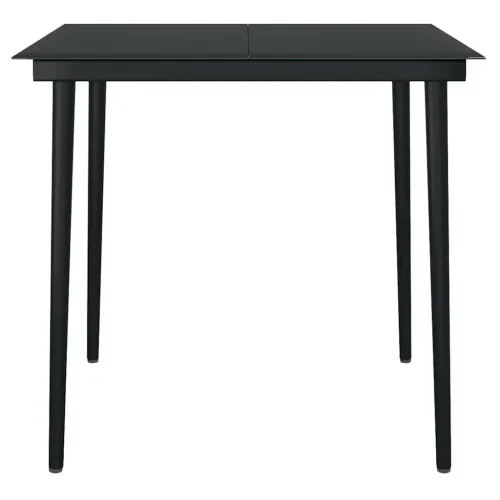 Vrtna garnitura - 3-dijelni vrtni blagovaonski set crni - Dužina stola 80 cm 2 Cijena