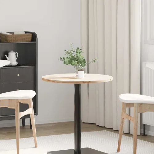 Ploča za stol Ø 60 x 2,5 cm od masivne borovine - Prirodna Ø 60 x 2.5 cm Cijena