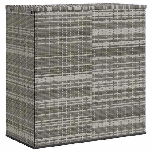 Kutija za vrtne jastuke od PE ratana 100 x 49 x 103,5 cm siva - Siva 100 x 49 x 103.5 cm Siva 100 x 49 x 103.5 cm Cijena