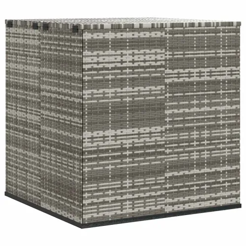 Kutija za vrtne jastuke od PE ratana 100 x 97,5 x 104 cm siva - Siva 100 x 97.5 x 104 cm Siva 100 x 97.5 x 104 cm Cijena