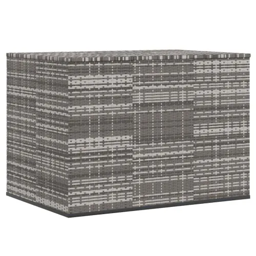 Kutija za vrtne jastuke od PE ratana 145 x 100 x 103 cm siva - Siva 145 x 100 x 103 cm Siva 145 x 100 x 103 cm Cijena