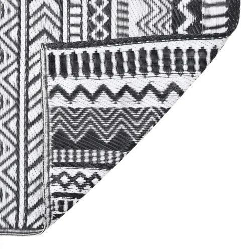 Vanjski tepih ARAKIL crni 190 x 290 cm PP - Crno-bijelo 190 x 290 cm 1 Cijena