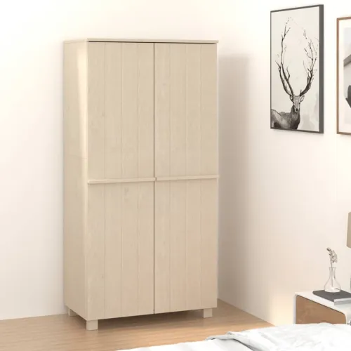 Ormar HAMAR boja meda 89 x 50 x 180 cm od masivne borovine - Smeđa 1 1 Smeđa Cijena