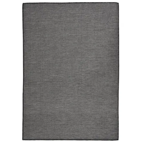 Vanjski tepih ravnog tkanja 160 x 230 cm sivi - Siva 160 x 230 cm Cijena
