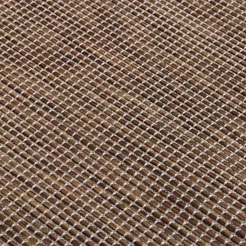 Vanjski tepih ravnog tkanja 160 x 230 cm smeđi - Smeđa 160 x 230 cm Cijena
