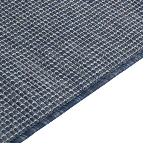 Vanjski tepih ravnog tkanja 160 x 230 cm plavi - Plava 160 x 230 cm Cijena