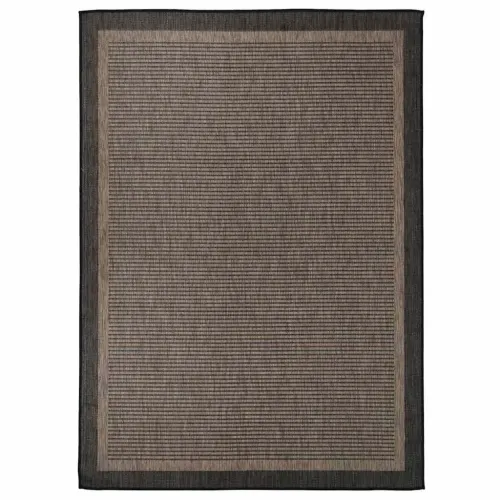 Vanjski tepih ravnog tkanja 200 x 280 cm tamnosmeđi - Tamno smeđa 200 x 280 cm Cijena