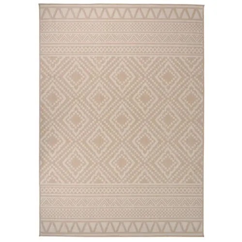 Vanjski tepih ravnog tkanja 120 x 170 cm smeđe pruge - Smeđe pruge 120 x 170 cm Cijena