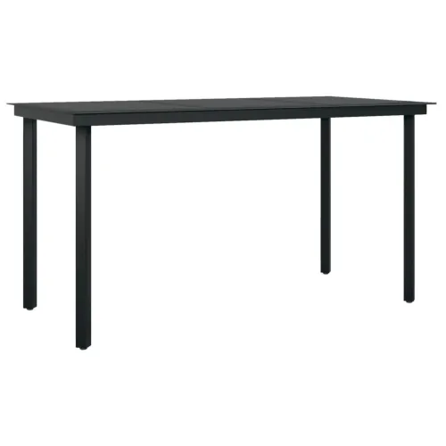 Vrtna garnitura - 5-dijelni vrtni blagovaonski set sivi - Siva Dužina stola 140 cm 4 Cijena
