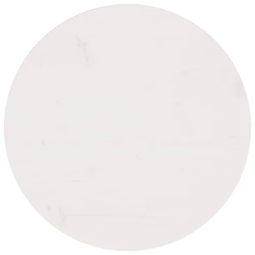 Ploča za stol bijela Ø 60 x 2,5 cm od masivne borovine - Bijela Ø 60 x 2.5 cm Cijena