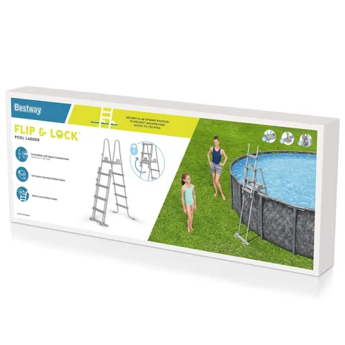 Bestway Flowclear sigurnosne ljestve za bazen s 4 stepenice 132 cm Cijena