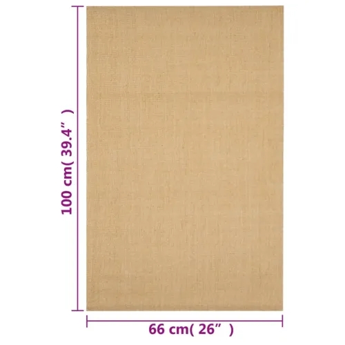 Tepih od prirodnog sisala 66 x 100 cm - Prirodna 66 x 100 cm Cijena