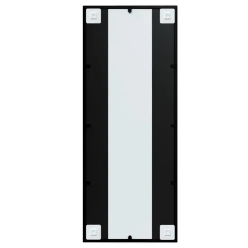 Zidno ogledalo crno 100 x 40 cm metalno Cijena