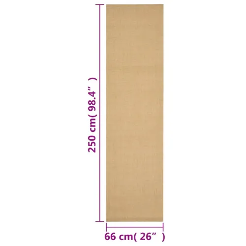 Tepih od prirodnog sisala 66 x 250 cm - Prirodna 66 x 250 cm Cijena
