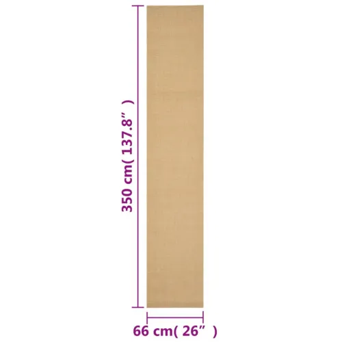 Tepih od prirodnog sisala 66 x 350 cm - Prirodna 66 x 350 cm Cijena