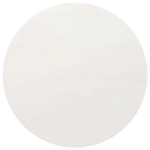 Ploča za stol bijela Ø 80 x 2,5 cm od masivne borovine - Bijela Ø 80 x 2.5 cm Cijena