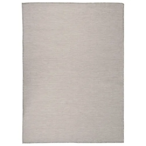 Vanjski tepih ravnog tkanja 200 x 280 cm svijetlo sivi - Svjetlosiva 200 x 280 cm Cijena
