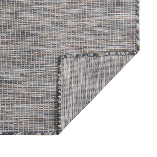 Vanjski tepih ravnog tkanja 160 x 230 cm smeđe-plava - Smeđe-plava 160 x 230 cm Cijena