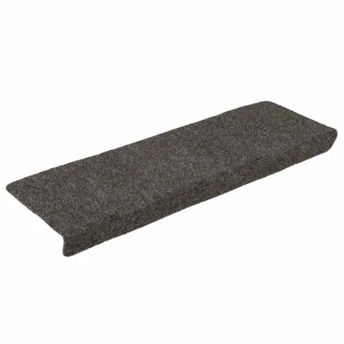 Prostirke za stepenice samoljepljive 15 kom 65x21x4 cm antracit pravokutni rub - Antracit 15 Cijena