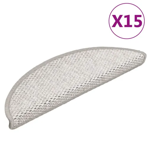 Samoljepljivi otirači za stube 15 kom 56x17x3 cm boja platine - Platina 56 x 17 x 3 cm 15 Cijena