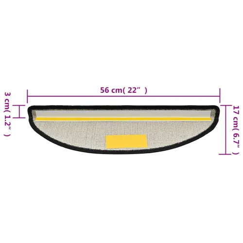 Prostirke za stepenice 10 kom 56x17x3 cm antracit poluokrugle - Antracit 56 x 17 x 3 cm 10 Antracit Cijena