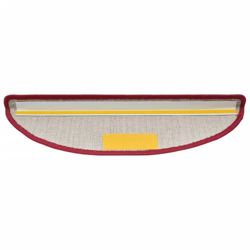 Prostirke za stepenice 10 kom 56x17x3 cm crvene poluokrugle - Crvena 56 x 17 x 3 cm 10 Crvena Cijena