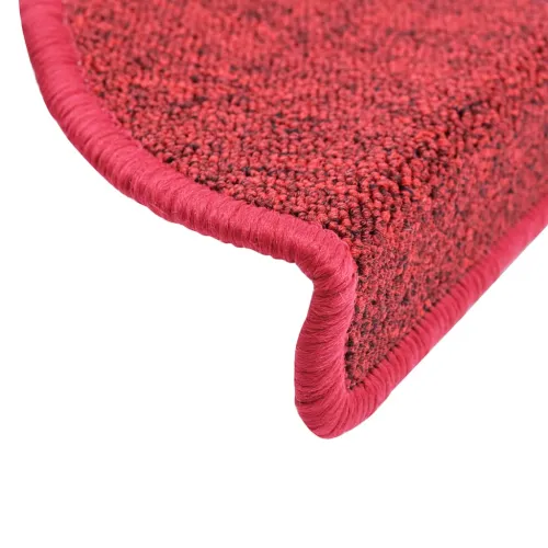 Prostirke za stepenice 10 kom 56x17x3 cm crvene poluokrugle - Crvena 56 x 17 x 3 cm 10 Crvena Cijena