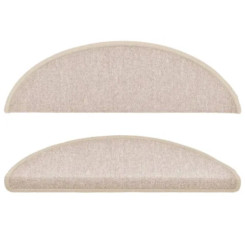 Prostirke za stepenice 10 kom 56x17x3 cm poluokrugle boje taupe - Sivosmeđa 56 x 17 x 3 cm 10 Cijena