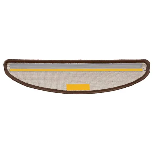 Prostirke za stepenice 10 kom 56x17x3 cm smeđe poluokrugle - Smeđa 56 x 17 x 3 cm 10 Cijena