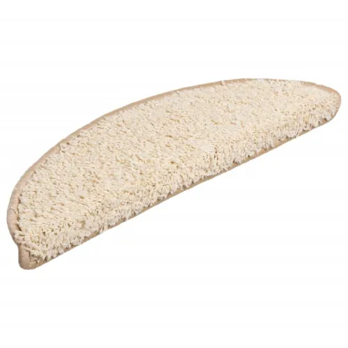 Prostirke za stepenice 10 kom 56x17x3 cm krem poluokrugle - Krema 56 x 17 x 3 cm 10 Cijena