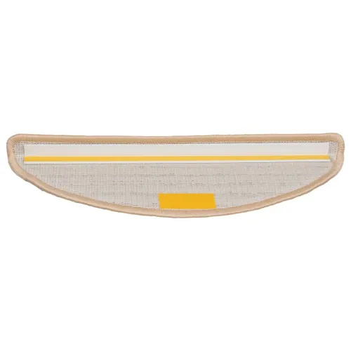 Prostirke za stepenice 10 kom 56x17x3 cm krem poluokrugle - Krema 56 x 17 x 3 cm 10 Cijena