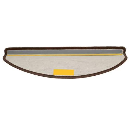 Prostirke za stepenice 10 kom 65x21x4 cm Smeđe poluokrugle velike - Smeđa 65 x 21 x 4 cm 10 Cijena