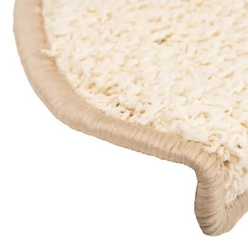 Prostirke za stepenice 10 kom 65x21x4 cm krem poluokrugle velike - Krema 65 x 21 x 4 cm 10 Krema Cijena