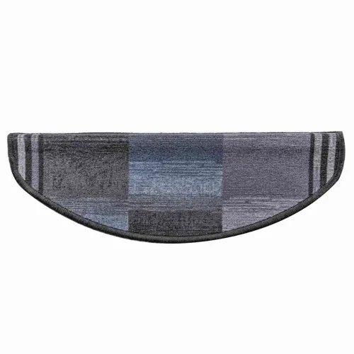 Otirači za stepenice samoljepljivi 10 kom 65x21x4 cm crno-sivi - Crna i siva 10 Polukružno Cijena