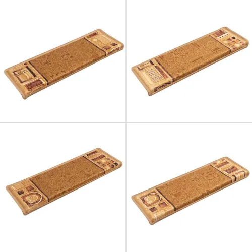 Otirači za stepenice samoljepljivi 10 kom 65x21x4 cm bež - Bež 10 Pravokutno Cijena