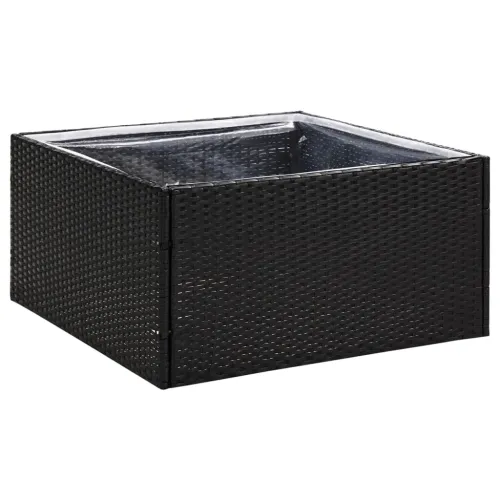 Vrtna sadilica crna 80 x 80 x 40 cm od poliratana - Crna 80 x 80 x 40 cm Cijena
