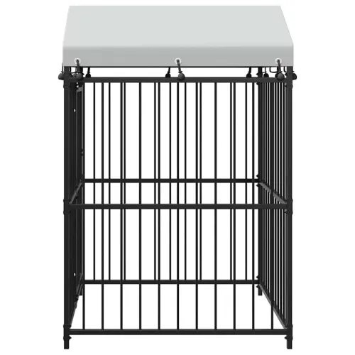 Vanjski kavez za pse s krovom 120 x 120 x 150 cm Cijena