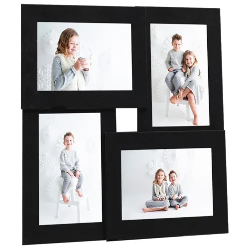 Okvir za 4 fotografije (10 x 15 cm) crni MDF - Crna 4 x (10 x 15 cm) Cijena