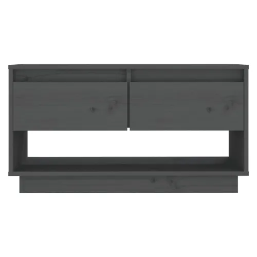TV ormarić sivi 74 x 34 x 40 cm od masivne borovine - Siva 1 Cijena