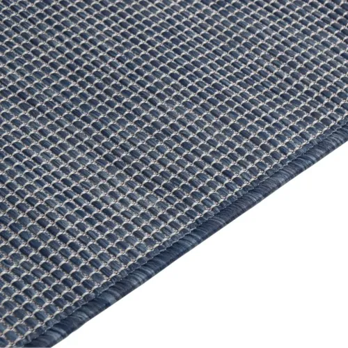 Vanjski tepih ravnog tkanja 200 x 280 cm plavi - Plava 200 x 280 cm Cijena