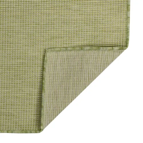 Vanjski tepih ravnog tkanja 200 x 280 cm zeleni - Zelena 200 x 280 cm Cijena