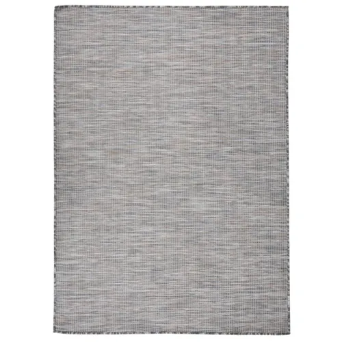Vanjski tepih ravnog tkanja 200 x 280 cm smeđe-plava - Smeđe-plava 200 x 280 cm Cijena
