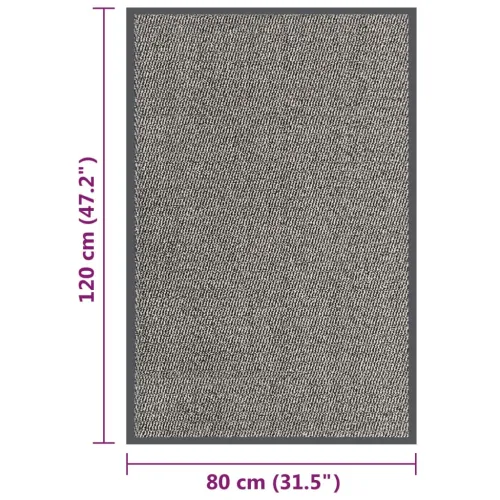 Čupavi otirač 80 x 120 cm svjetlosmeđi - Svjetlosmeđa 80 x 120 cm 1 Cijena