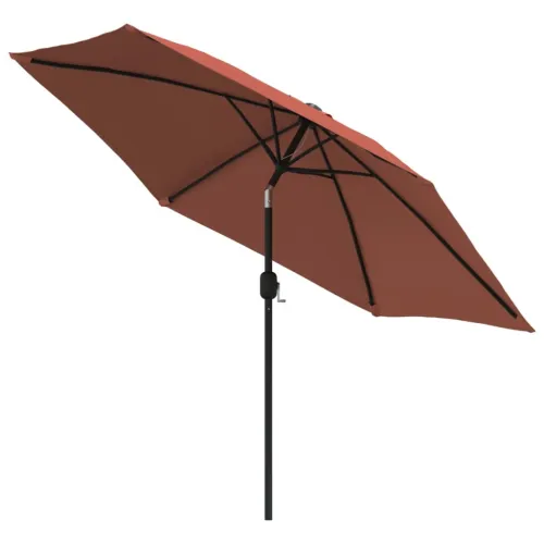 Vrtni suncobran s metalnim stupom 300 cm terakota - Terakota Cijena