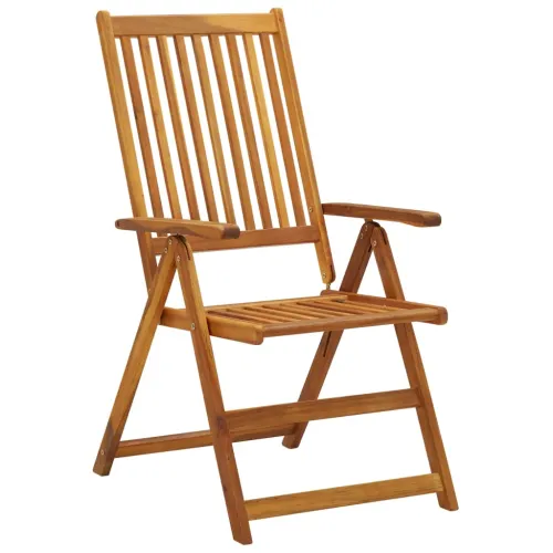 Sklopive stolice 6 kom s jastucima od punog bagremovog drveta - Crvena 120 x 50 x 3 cm 6 Cijena