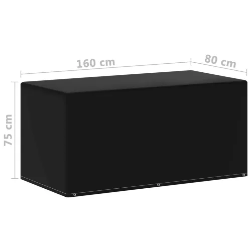 Garden Furniture Covers 2 pcs 6 Eyelets 160x80x75 cm - 160 x 80 x 75 cm 2 Cijena